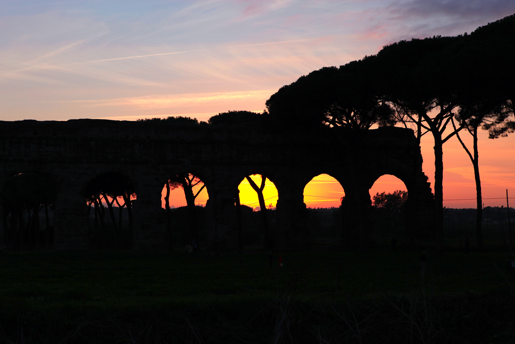 tramonto Acquedotto claudio