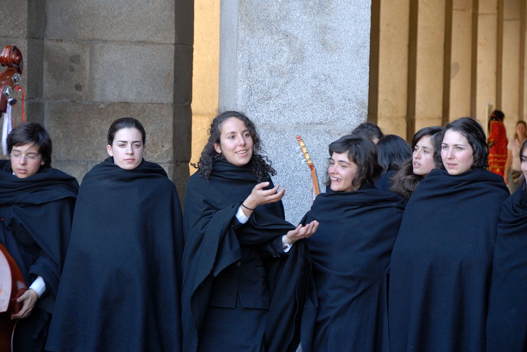 Cantrici in Plaza Maior a Madrid