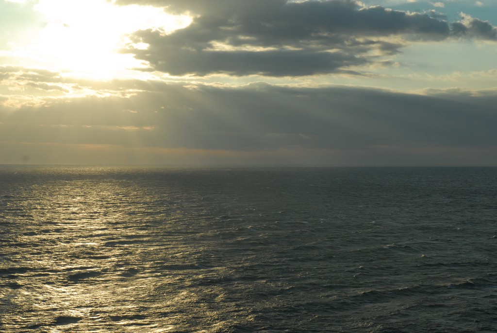 tramonto dalla grotta azzurra di Capri