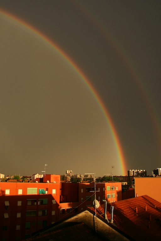 Arcobaleno su Milano