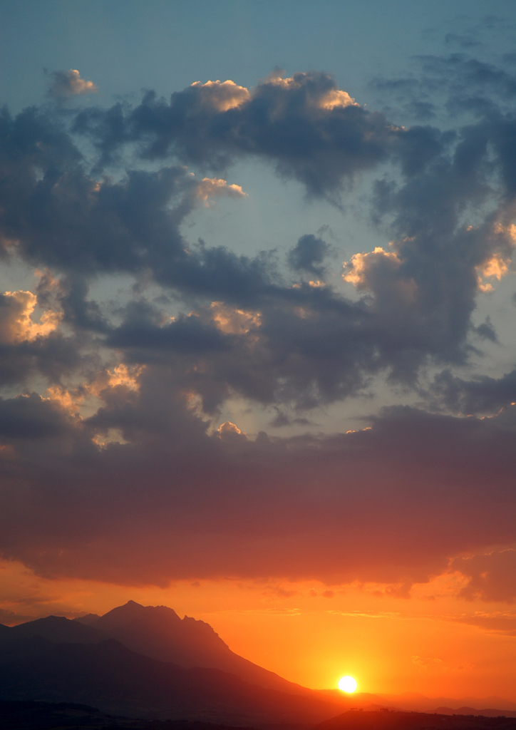 Tramonto sul Gran Sasso