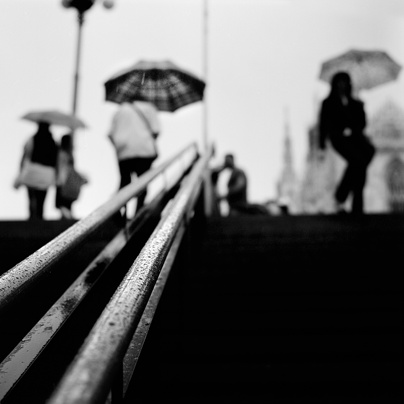 Milano, piove