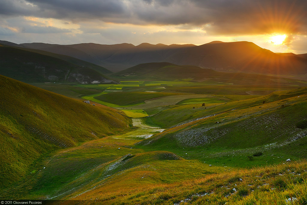 Tramonto ai Piani di Castelluccio