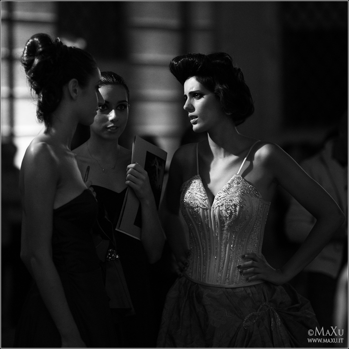 Backstage sfilata Luigi Bruno