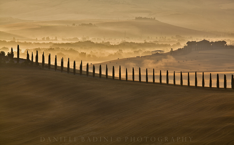 alba in Val d'Orcia