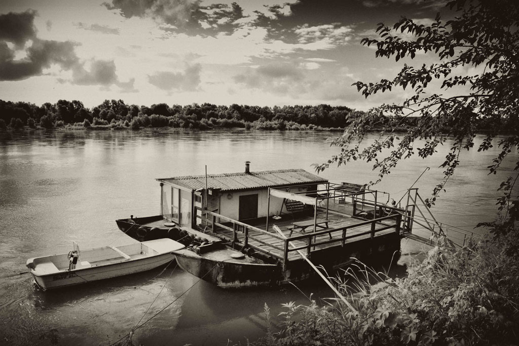 Casa galleggiante sul PO