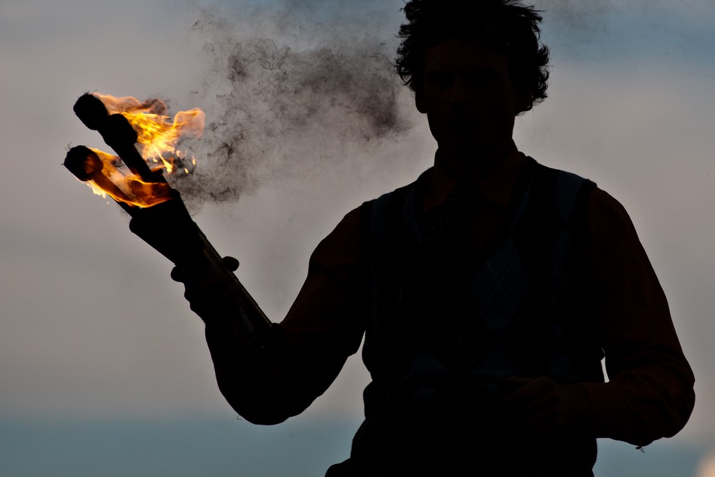 .. and fire in the sky