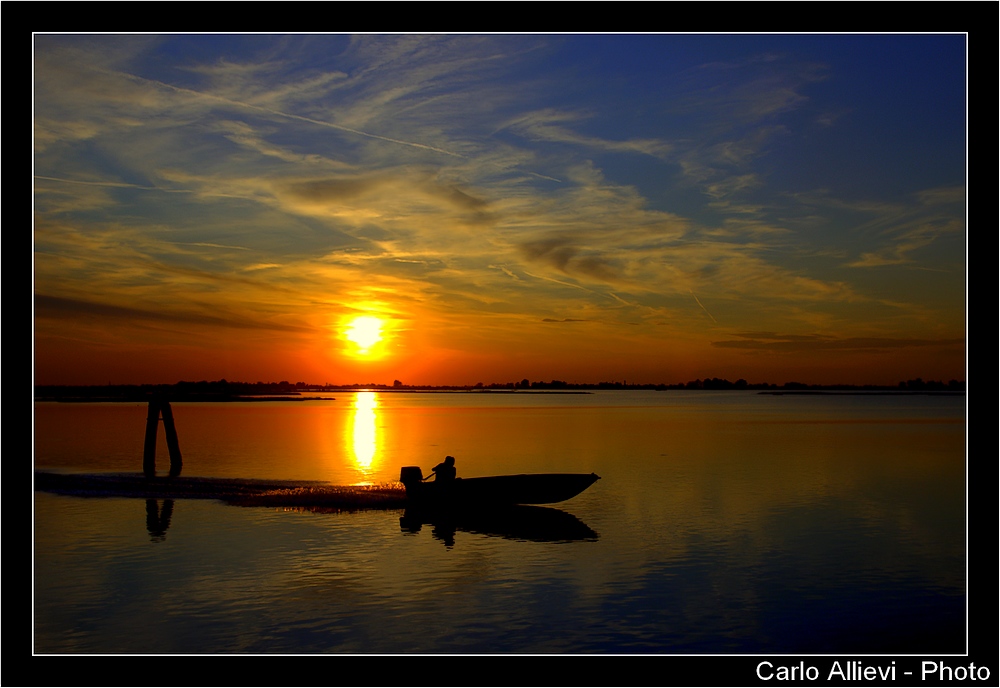 Tramonto in laguna