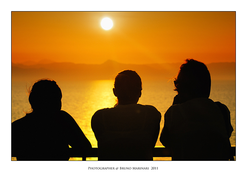 Osservando l tramonto