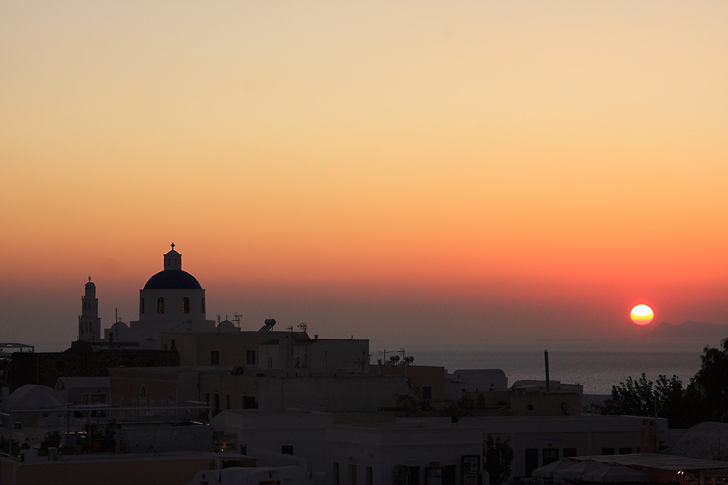 santorini sunset