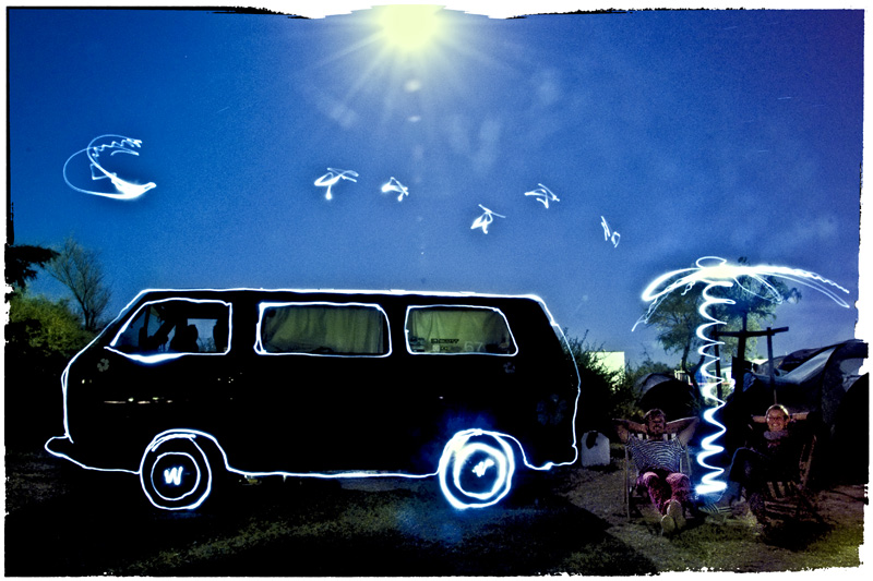 Volswagen - Ligth painting