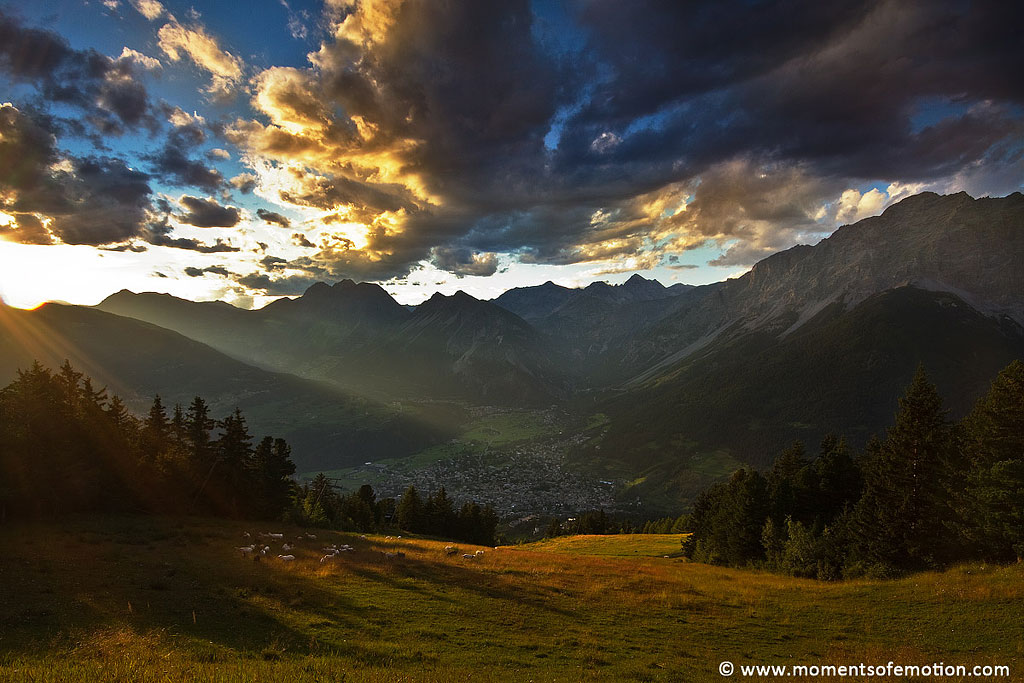 Tramonto su Bormio