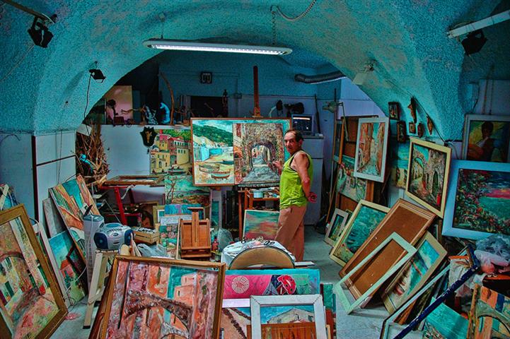 la bottega dell'artista