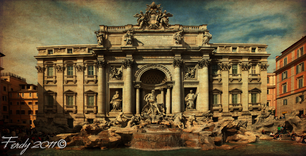Fontana di Trevi antica