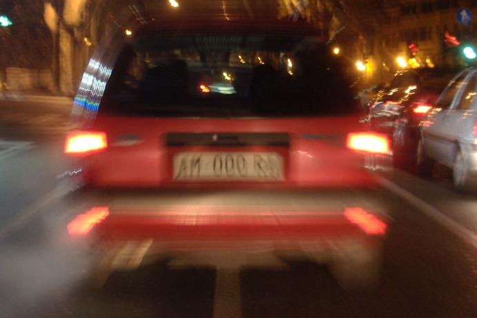 Auto in movimento
