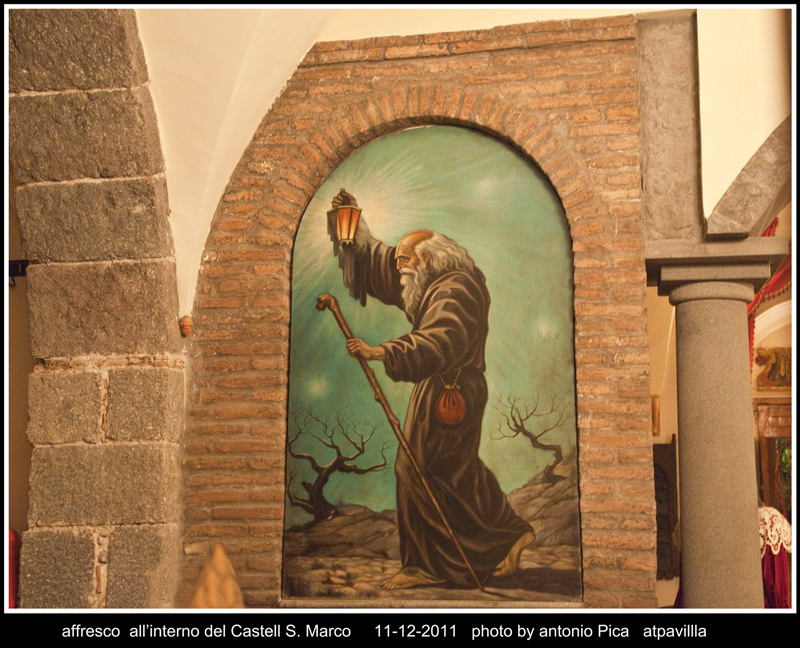 affresco,all'interno del castel S.Marco