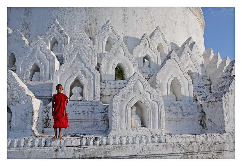 Myanmar pagoda bianca