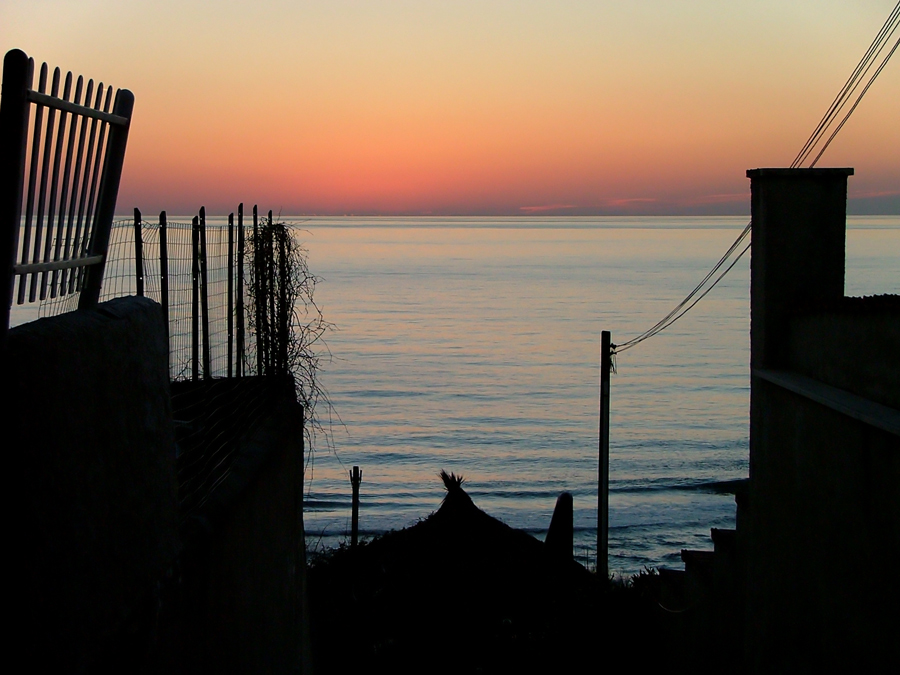 Luce al tramonto invernale