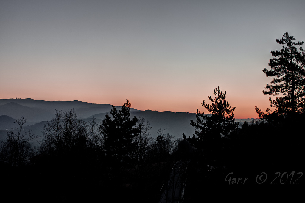 Il freddo che arriva al tramonto