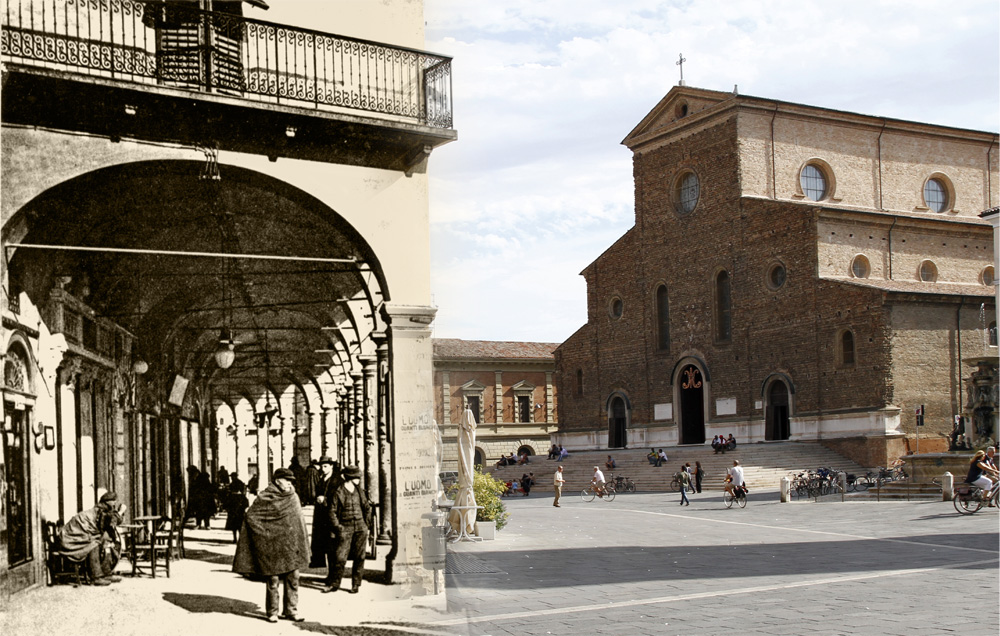 Faenza - piazza della Libert� 1915/2011
