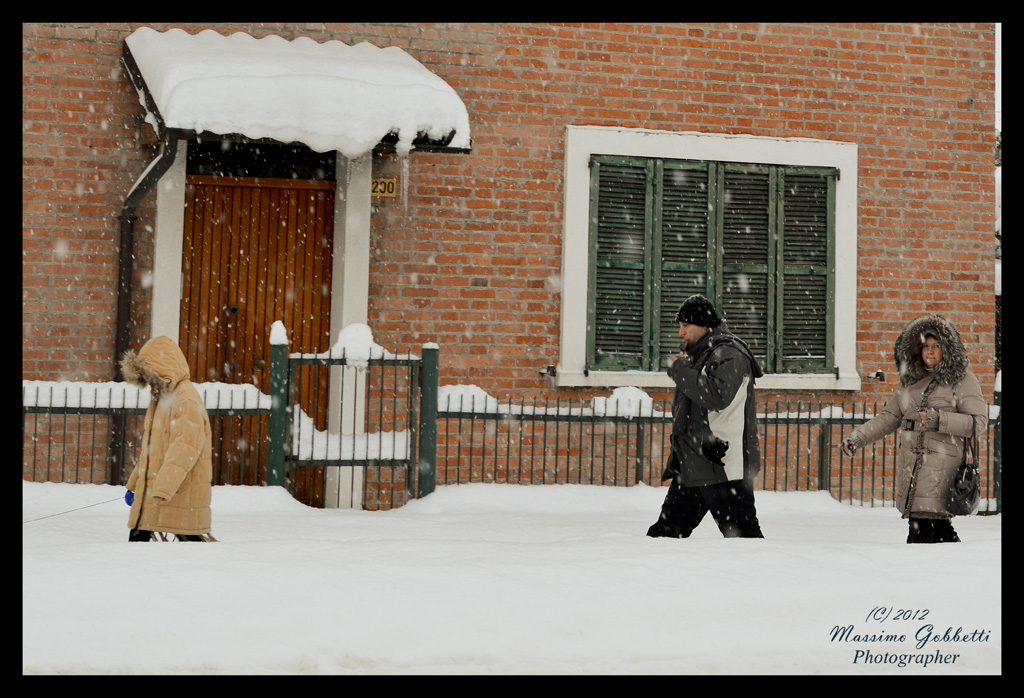 Camminando nella neve