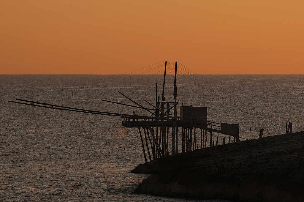 Trabucco all'alba