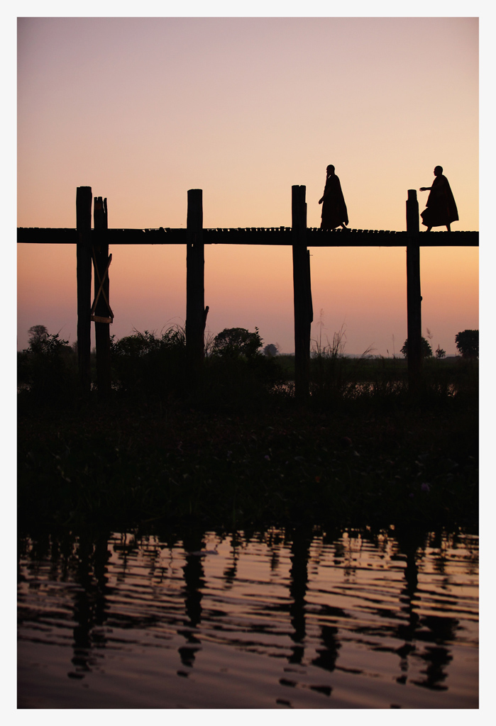 Myanmar U-BAIN bridge tramonto