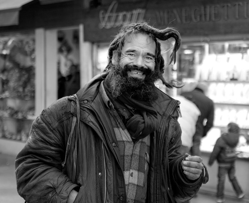 Un homeless davvero simpatico 1