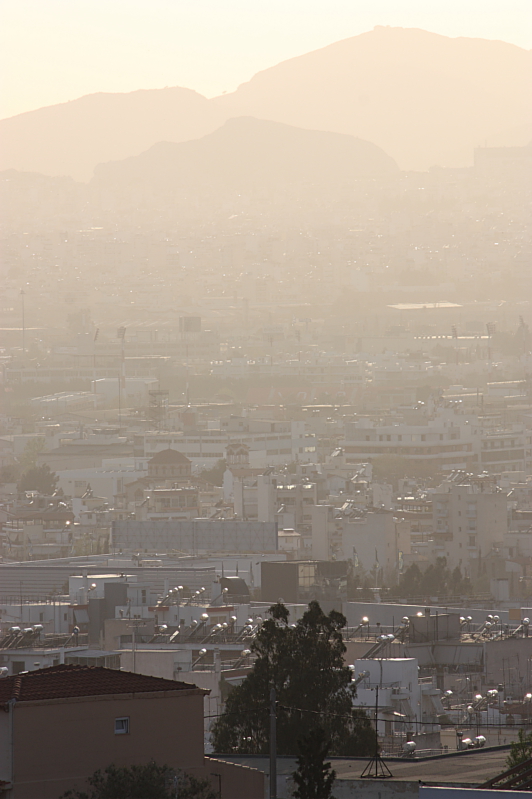 Atene al tramonto . 2