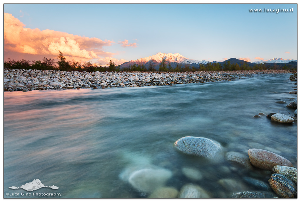 Sunset on the Gesso river
