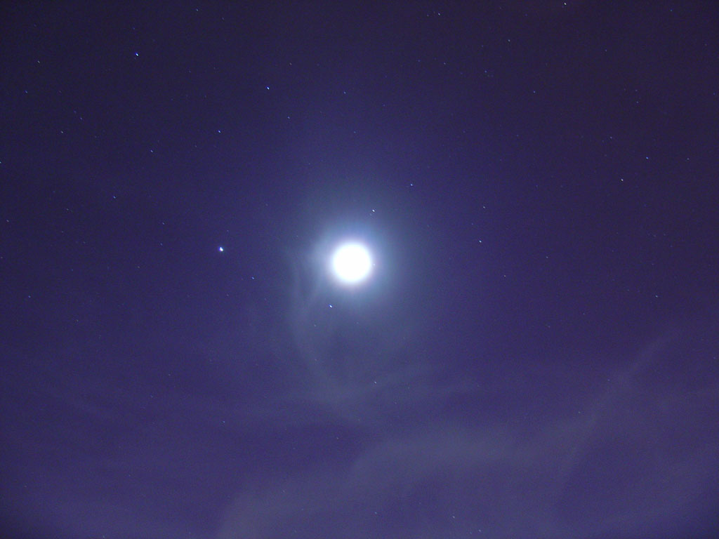 foto luna con lunghi tempi