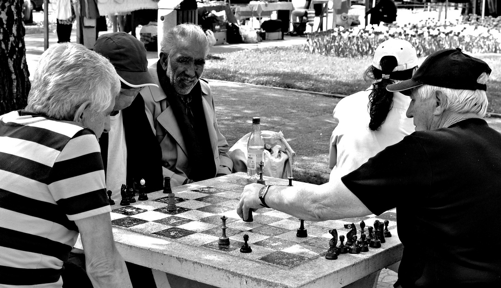 Scacchisti di strada nell'Est-Europa