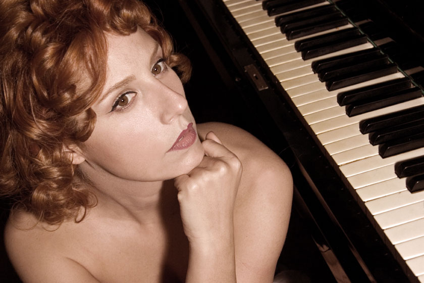 The woman and the piano