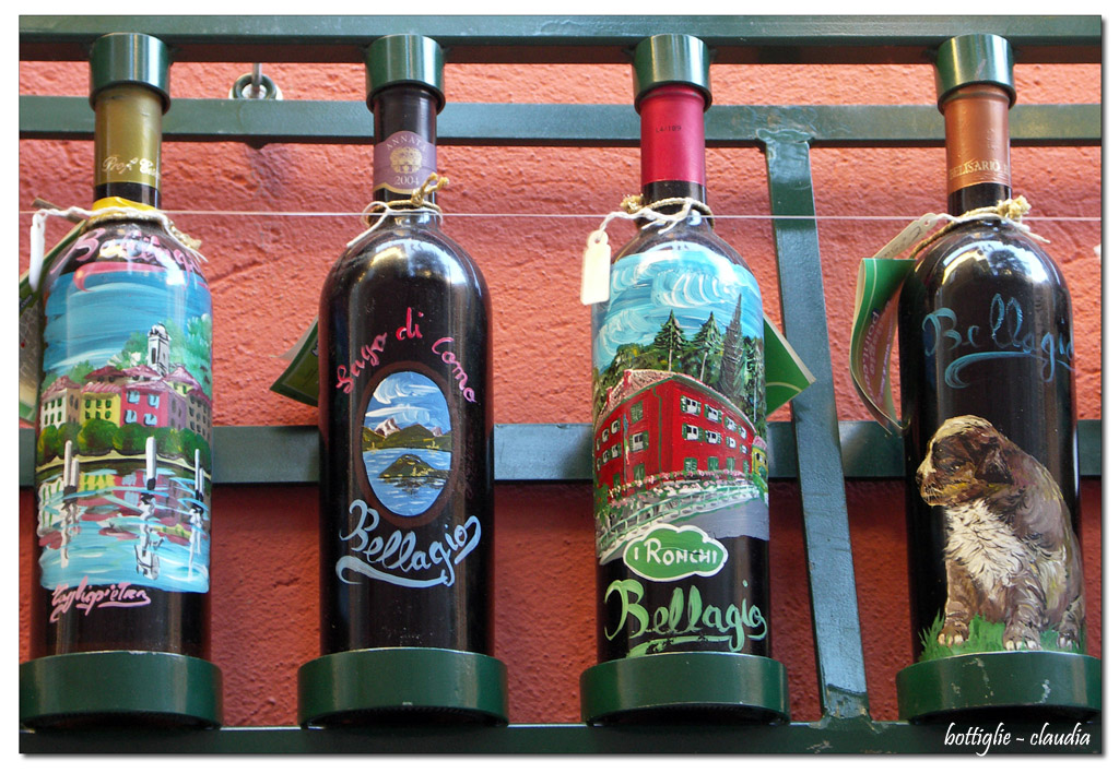 bottiglie di bellagio