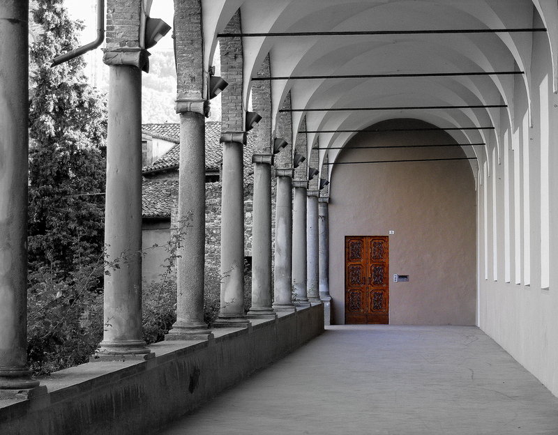 chiostro della cattedrale di San Colombano a Bobbio