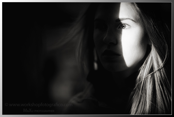 The shadow on her face...