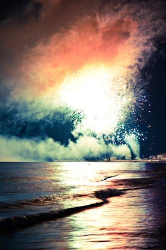 fuochi sul mare