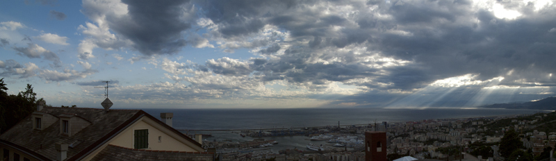 Panoramica da Righi (GE) 31 08 2012
