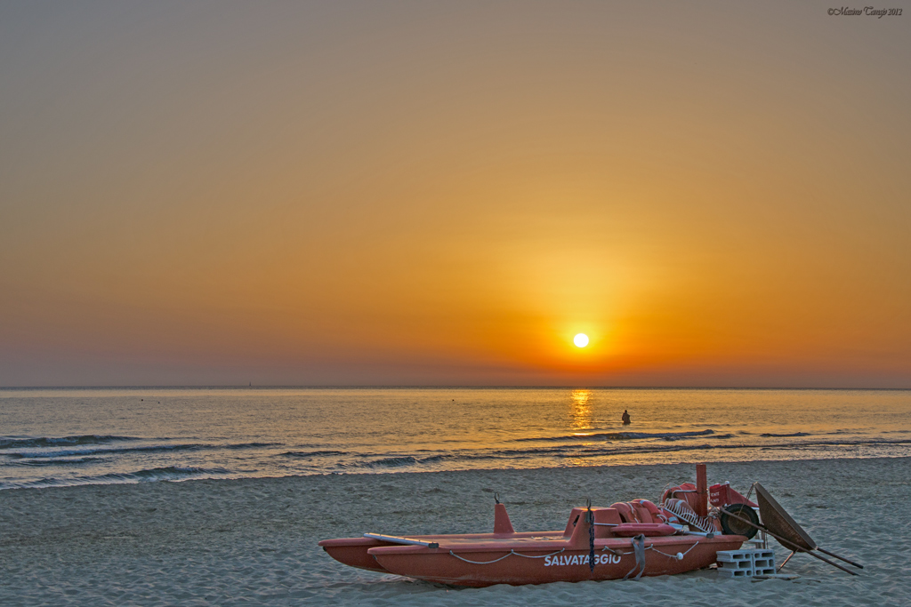 Sabaudia - Tramonto sulla spiaggia