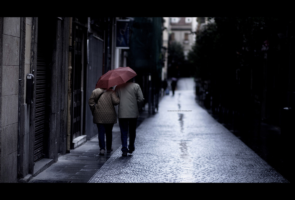 Recuerdo en Madrid - lluvia