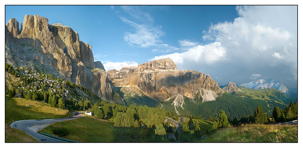 Il Sella, il Pordoi, la Marmolada e....