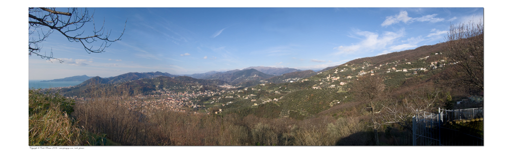Panorama di Chiavari da Cogorno