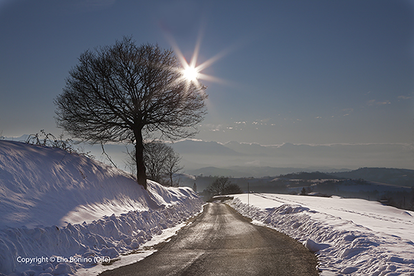 Langa Cebana, scorcio invernale