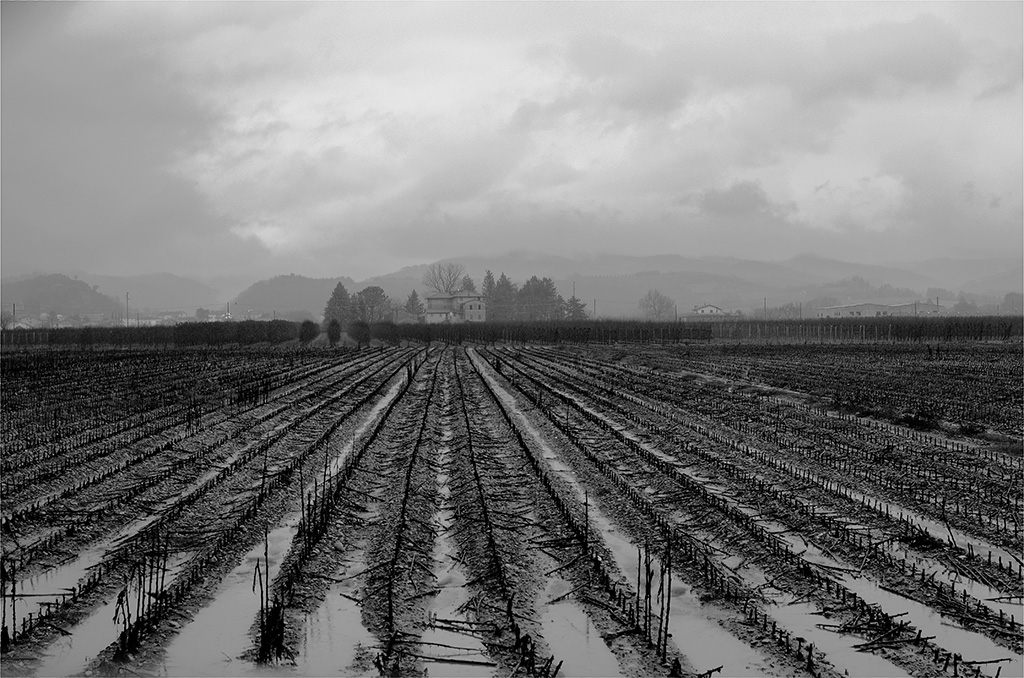 paesaggio lungo la E45