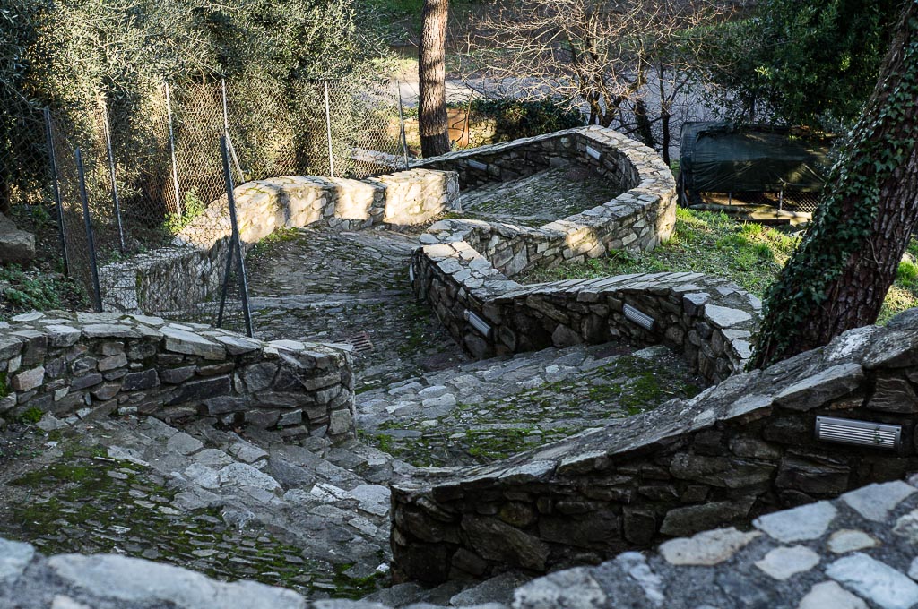 vecchia strada di pietra a Vicopisano