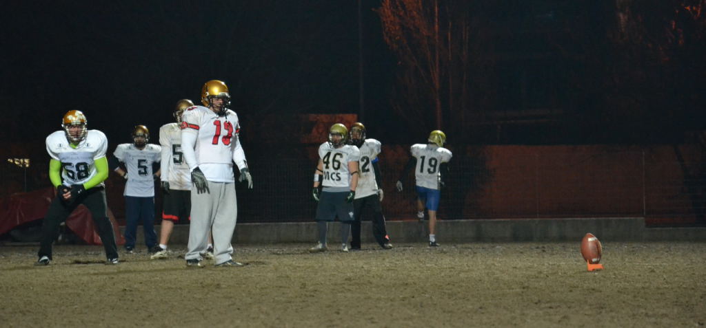 allenamento di football americano