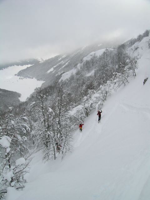 foto skialp nel massiccio del velino