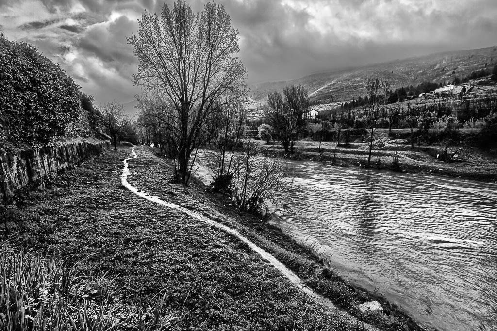 Il Bisenzio in bianco e nero