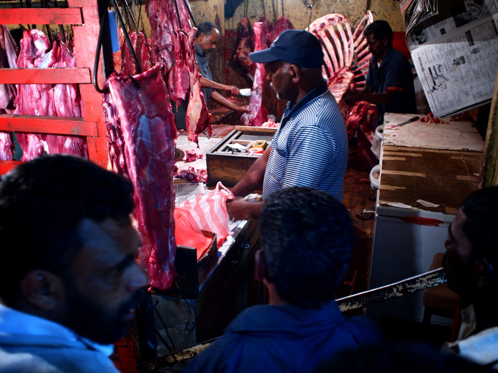 In coda dal macellaio....