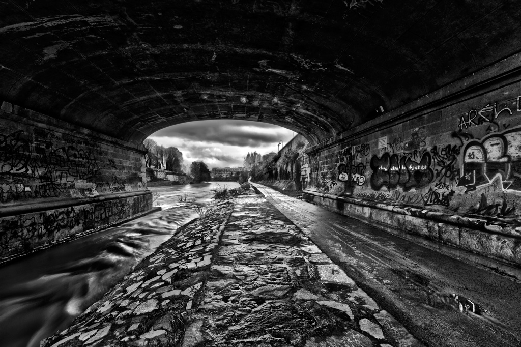 Il Bisenzio in bianco e nero